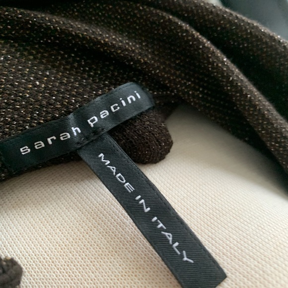 Sarah Pacini Brown Metallic Dress - Picture 3 of 4